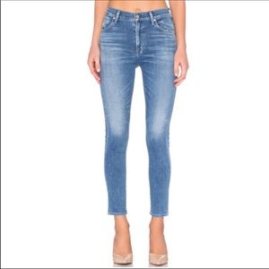 Citizen of humanity high rise skinny crop jeans